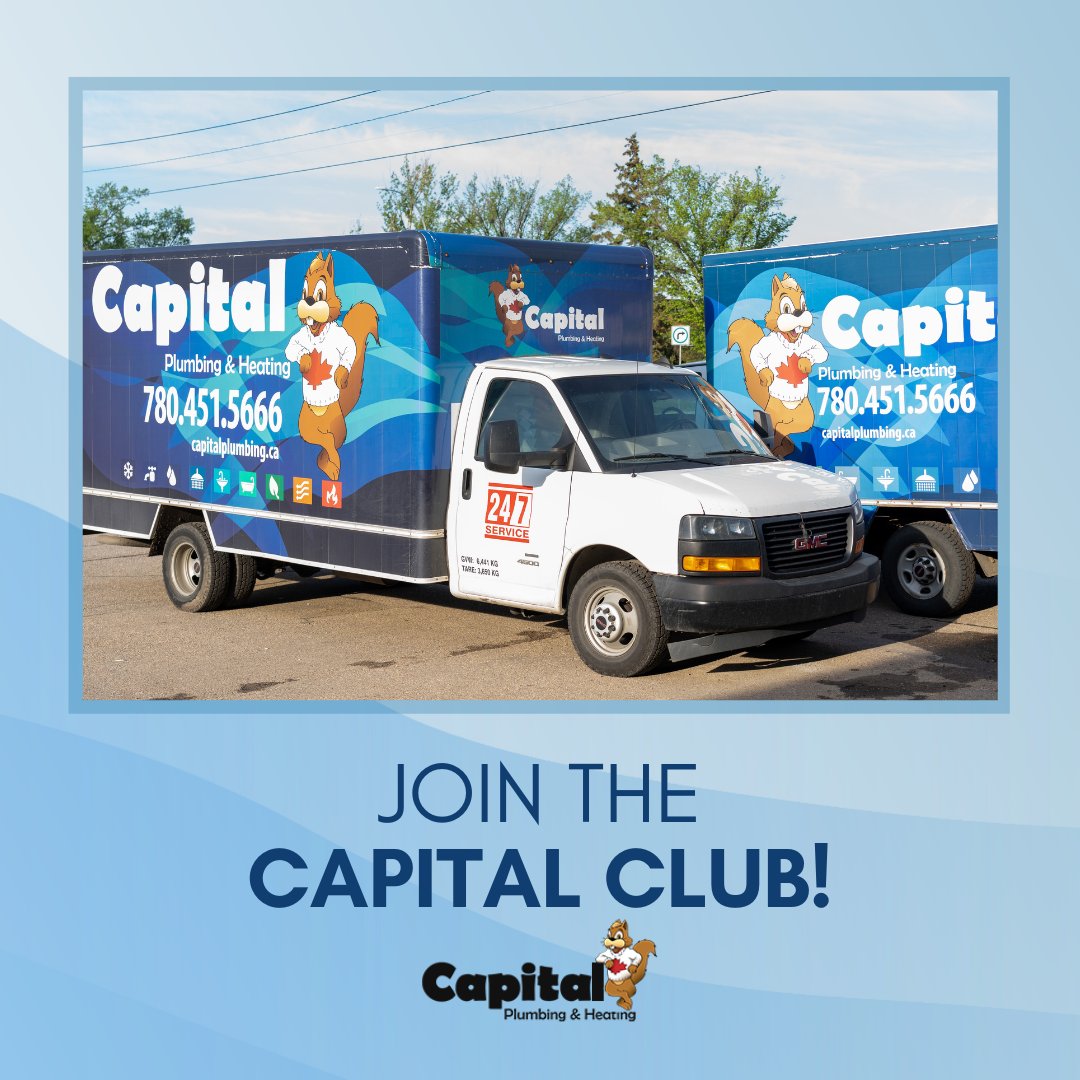 Do you want your home to be free of leaky faucets, clogged toilets, and broken water lines? As a Capital Club member, our services are available to you every day and any day, especially during emergencies!

Learn more about the Capital Club today👉 capitalplumbing.ca/about-us/capit…