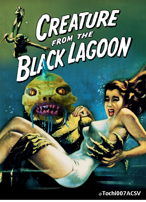 Tochi007ACSV's tweet photo. I really wanted to put @AvgCreatures on the 2017 Oscar winner "Shape of Water"... but i guess "Creatures from the Black Lagoon" fits better for our beloved creature #Bernard #WeAverage #movies #nft https://t.co/lAQTwcIXBh