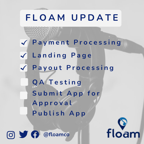 floamco's tweet photo. We are excited to announce we have completed implementing the payment processing system!

Thank You for supporting us as we build a platform to connect music creators. 

#floam #recording #music #recordingstudios #lovemusic  #studio #recordingartists #musicproducer   #musicstudio https://t.co/guiyQEXuM7