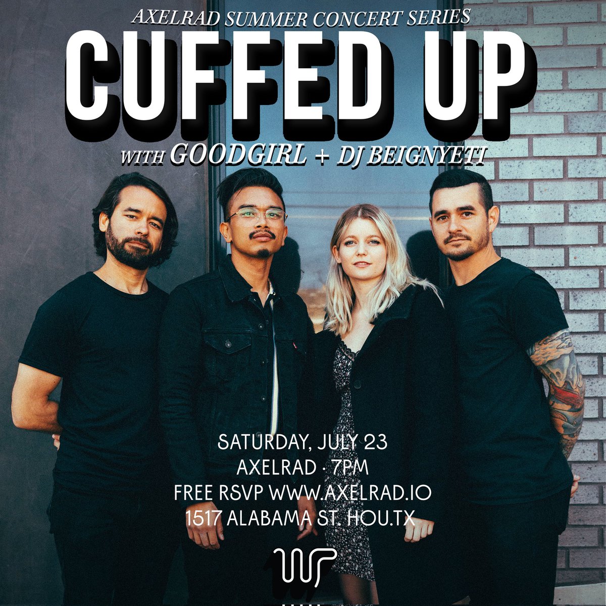 @Cuffedupmusic performs in Houston this Saturday with local gems Goodgirl and DJ Beignyeti! Be here! Presented by <a href="/wonkypower/">Wonky Power</a>