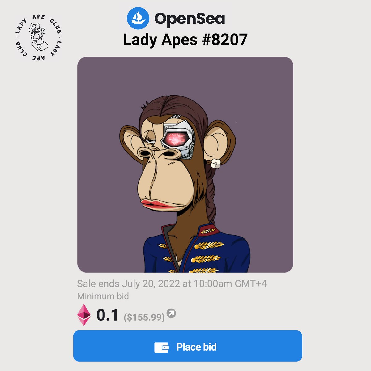 Lady Ape Club (LAC) tweet media