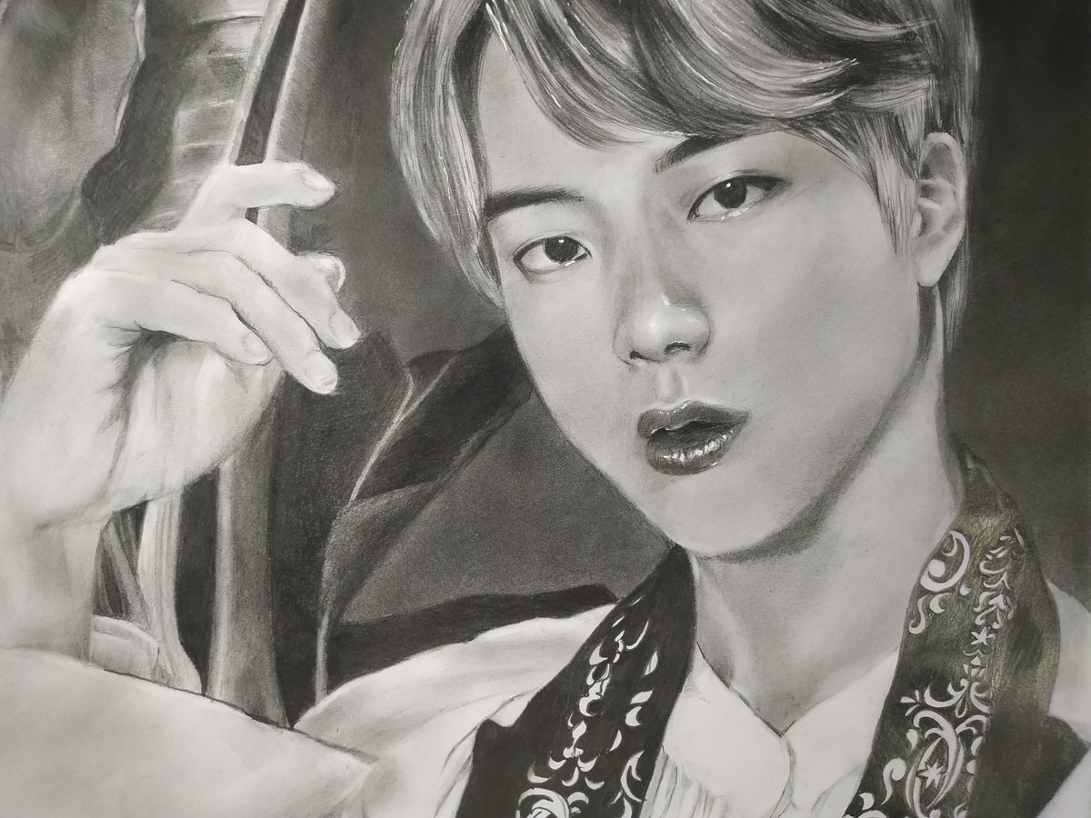 Akonitto22's tweet photo. #KimSeokjin #BTSJIN #btsfanart https://t.co/12F261TLse