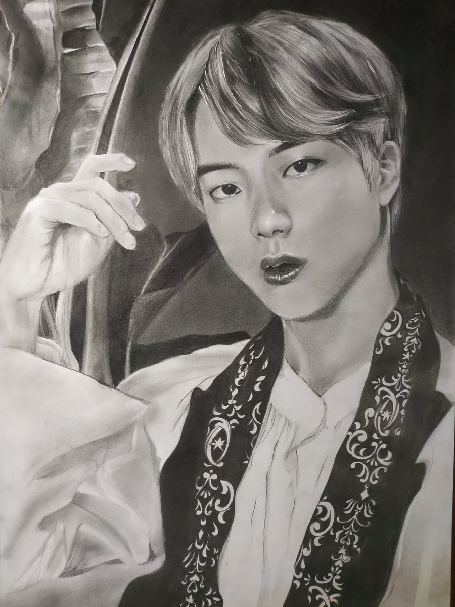 Akonitto22's tweet photo. #KimSeokjin #BTSJIN #btsfanart https://t.co/12F261TLse