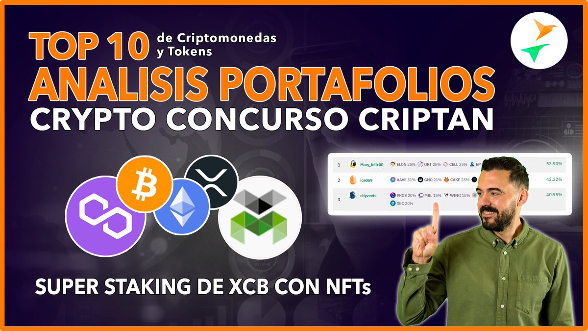 CryptoBirds's tweet photo. π Mira el nuevo video del #CryptoTOP10 semanal:
β
Analizamos los mejores portafolios del #CryptoContestCriptan
β
Hablamos acerca del Super Staking con Niveles de Usuario #NFTs
β
Comentamos el Top 10 y las noticias sobre #Ethereum y #Polygon
π https://t.co/DcC6hYOkHX https://t.co/uTiaon4Ai0