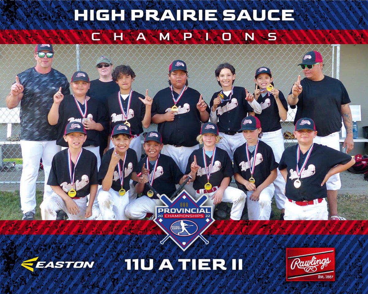 BaseballAlberta's tweet photo. 11U A Provincial Championships!

Tier 1: Irma Tigers
Tier 2: High Prairie Sauce
Tier 3: Beaumont Rockets

#BAChampionships https://t.co/hN83vWySaM