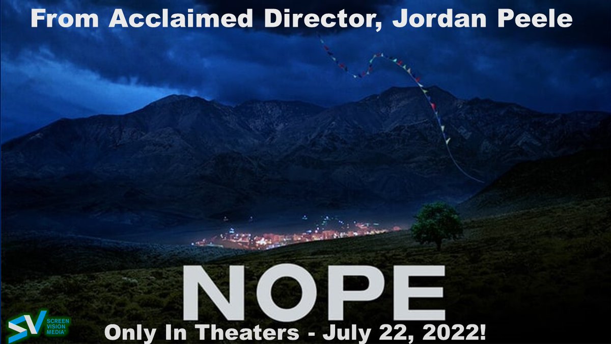 fceverywhere's tweet photo. #NOPE from critically acclaimed Director #JordanPeele and starring #DanielKaluuya hits theaters this Friday, July 22!  Be sure to check out the latest horror film from Peele, who directed such hits as #GetOut and #US! Speaking of horror films, what's your favorite? https://t.co/YwrFczNEr0