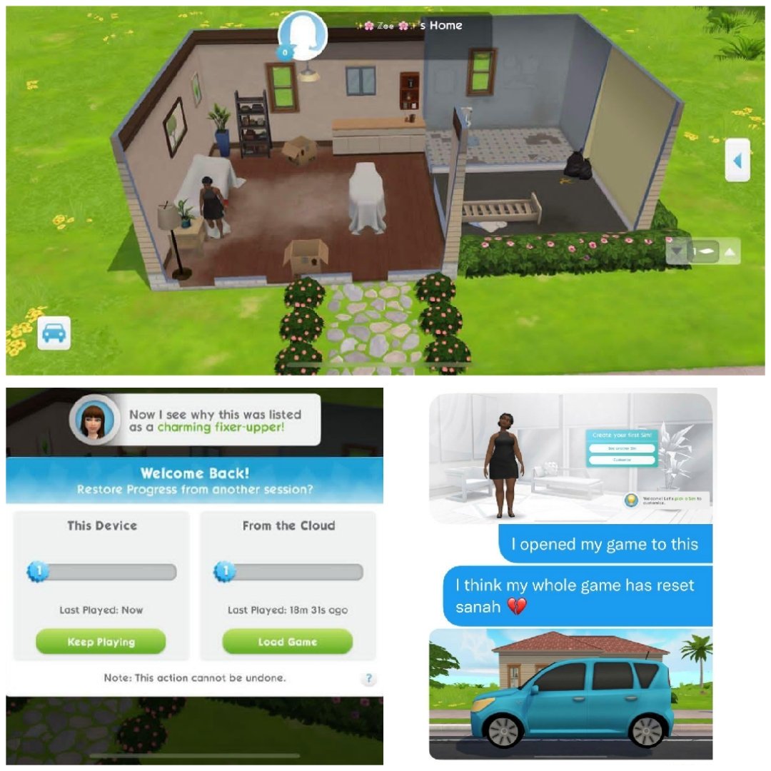 themobile_spear's tweet image. PLEASE HELP my friend!!!😭🙏❤️ @zoesimsxoxo Her game is at level zero! After she didn't have an STS,Sarah asked for help. She tried to help her, but suddenly her house and the Sims were gone!!!😫😩 @EAHelp @SimGuruSanah @TheSimCommunity @TheSimsMobile @SimGuruSkye @NeelSimsplay