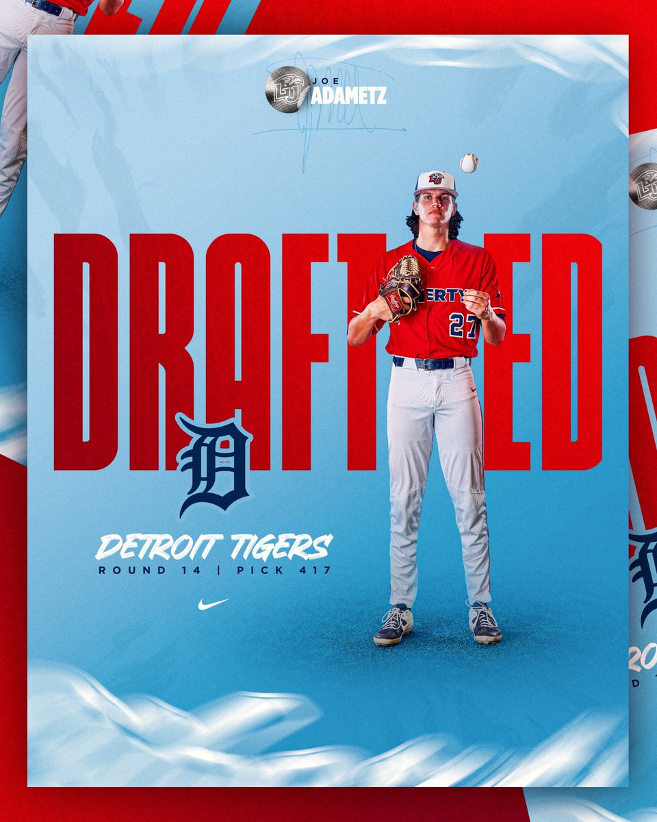 LibertyBaseball's tweet image. Taken by the @tigers
@JoeAdametzIII has been called by the Motor City MLB club. #MLBDraft