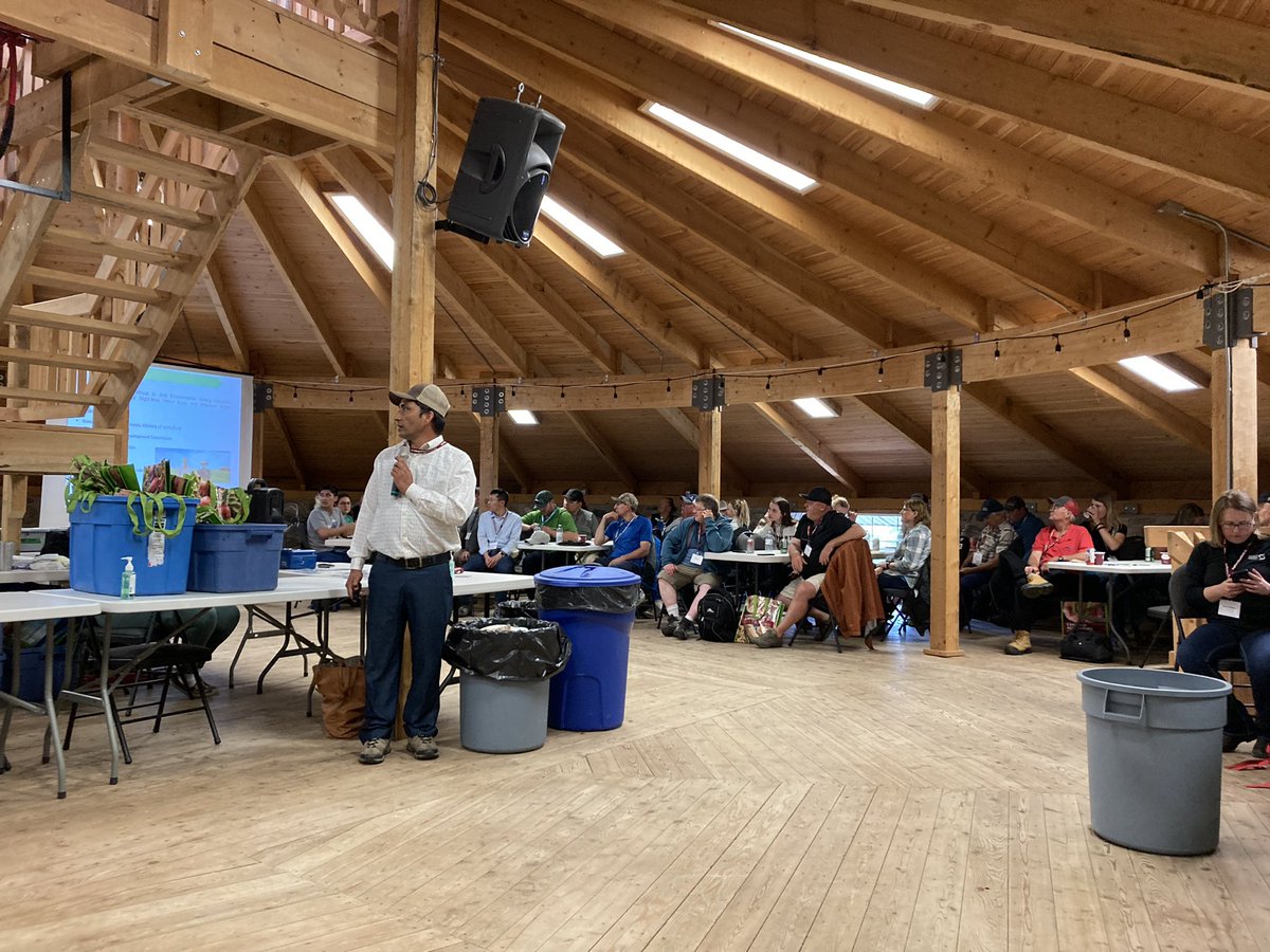 The Canadian bread wheat panel (1842-2018) is on display at the <a href="/IHARF_SK/">IHARF</a> Field Day. <a href="/suba_agri/">Subumi</a> talks about adapting wheat to arid environments. The project is funded by <a href="/SKAgriculture/">Sask Agriculture</a> <a href="/SaskWheat/">Sask Wheat</a> @AlbertaWheat <a href="/mb_cropalliance/">Manitoba Crop Alliance</a> <a href="/westerngrains/">WGRF</a> <a href="/AAFC_Canada/">AAFC Canada</a> <a href="/raju_aafc/">raju_aafc</a>