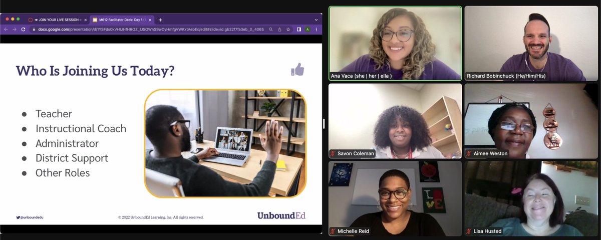 RBobinchuck's tweet photo. At the #UnboundEdVirtualSummit, our #InstructionalLeaders dug into how #UnconsciousBiases impact the instruction that our students receive. We also explored the #MathShifts and how they support #EducationalEquity.

#KnowBetterDoBetter #BeTheChange #Equity #JusticeInTheDetails https://t.co/uQY03Tzzp6