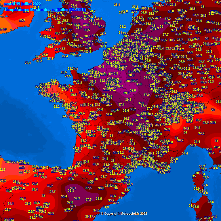 Temperatures around the world
