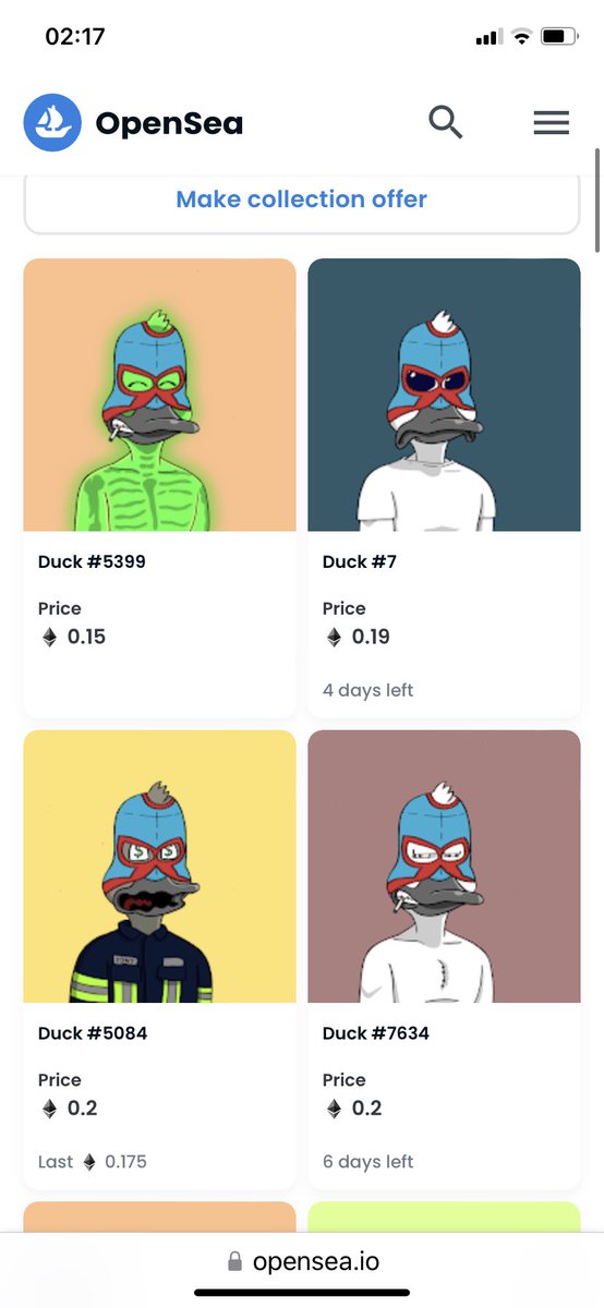A new trait group seems to be forming the ‘duck wrestlers’ <a href="/noncoducks/">Nonconformist Ducks</a> only 8 listed out of 197 OG ducks that’s 4% 👀👀 oh boy <a href="/LOUDMOUTH_ETH/">LOUDMOUTH.ETH #NFT #Advisor #Speaker</a> <a href="/cryptosheep_eth/">cryptosheep</a> time to get a wresting duck perhaps <a href="/RealDuckMaster/">duckmaster.eth</a> ??
