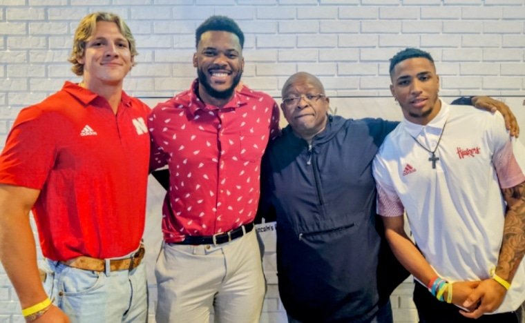 Derrick Pearson (@derrickpearson) on Twitter photo Edge setters, an old man, and an explosive playmaker.
Garrett Nelson. <a href="/gnelson763/">Garrett Nelson</a>
Oshaun Mathis <a href="/OchaunDevon/">Ochaun Mathis</a>
Trey Palmer. <a href="/treythekiid3/">Trey Palmer</a>
<a href="/937TheTicket/">93.7 The Ticket</a>
Leadership can change the result. Great leadership will change the result.
This is a group that will.
Forward and up, Huskers. Edge setters, an old man, and an explosive playmaker.
Garrett Nelson. <a href="/gnelson763/">Garrett Nelson</a>
Oshaun Mathis <a href="/OchaunDevon/">Ochaun Mathis</a>
Trey Palmer. <a href="/treythekiid3/">Trey Palmer</a>
<a href="/937TheTicket/">93.7 The Ticket</a>
Leadership can change the result. Great leadership will change the result.
This is a group that will.
Forward and up, Huskers.