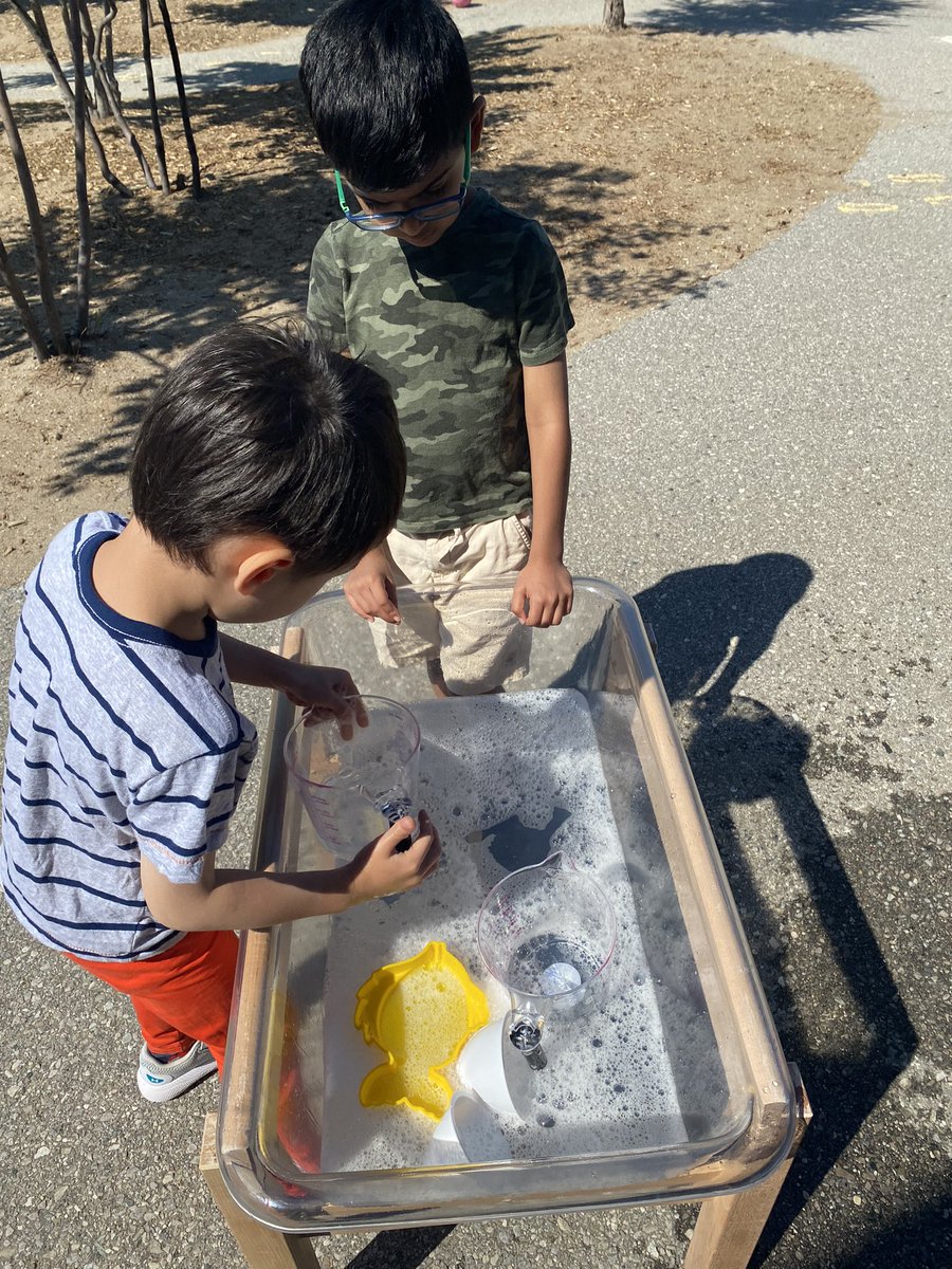 Bringing our water table outdoors today on this very hot day! ☀️ ☀️ <a href="/SmithMiss6/">Miss. Smith</a> <a href="/HCDSB_k/">Kindergarten at HCDSB</a>