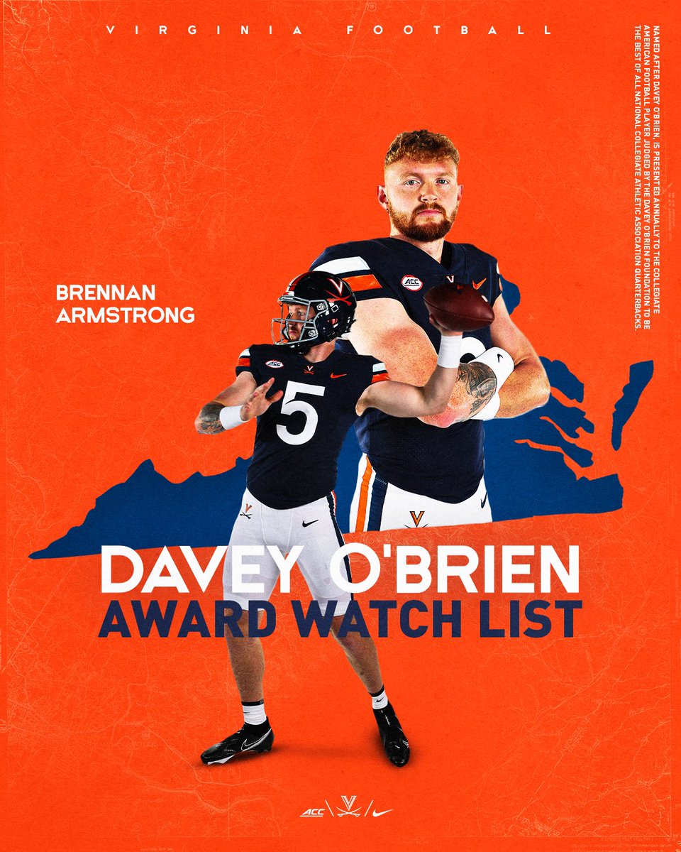 Virginia Football (@UVAFootball) on Twitter photo 2022-07-19 19:30:38 ๐๐๐ผ๐๐พ๐๐๐๐๐ ๐๐๐ Congrats to our guy @bstrong34 for being added to the @daveyobrien Watchlist! #GoHoosโ๏ธ ๐๐๐ผ๐๐พ๐๐๐๐๐ ๐๐๐ Congrats to our guy @bstrong34 for being added to the @daveyobrien Watchlist! #GoHoosโ๏ธ