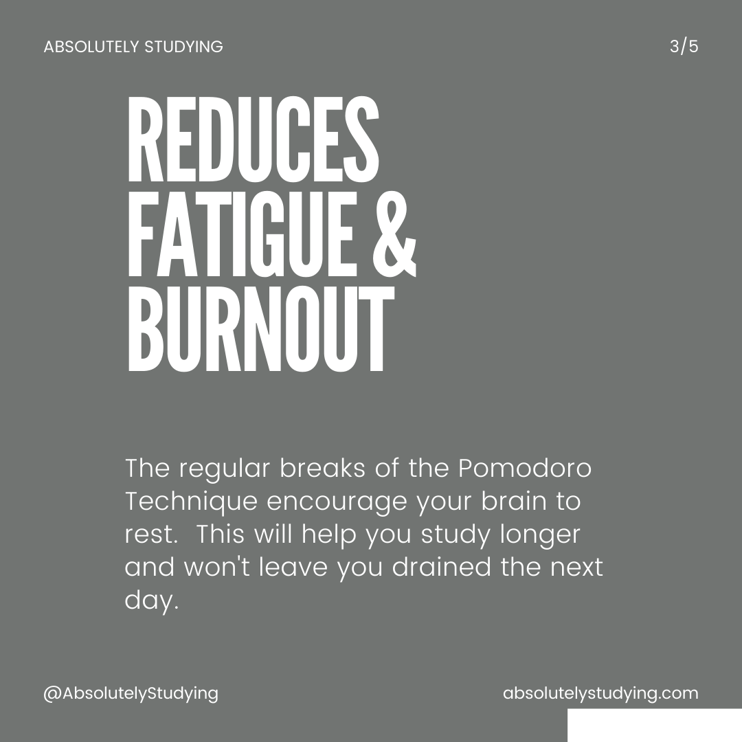 AbsolutelyStudy's tweet image. Learn how to maintain focus for as long as you need to get everything done.  The Pomodoro Technique can help you to stretch your concentration and productivity to unimaginable lengths. 

Click the link for the full guide:
absolutelystudying.com/study-10-benef…

#studytwt #studystruggle