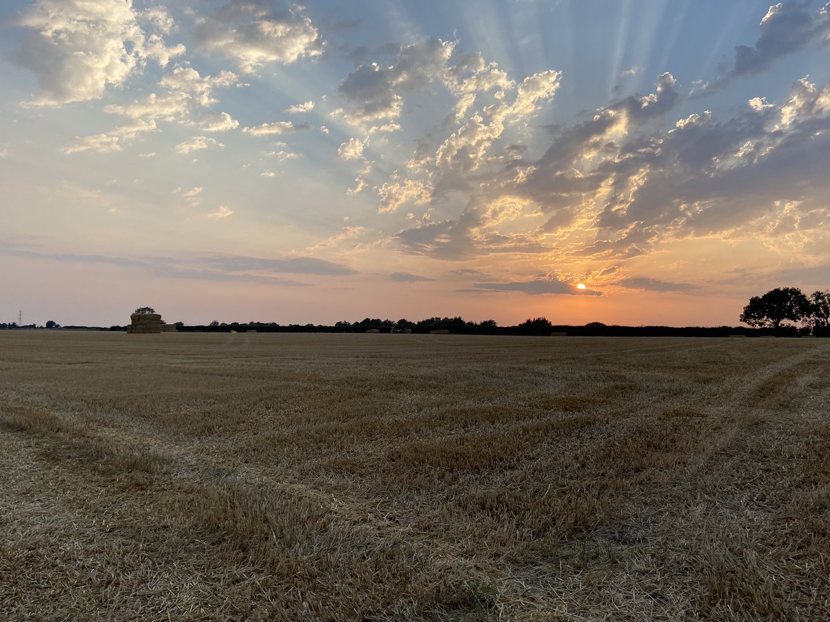 Lovely and cool now… <a href="/Fraser_Osborne/">Fraser Osborne</a> stacking up the barley bales.. #harvest22