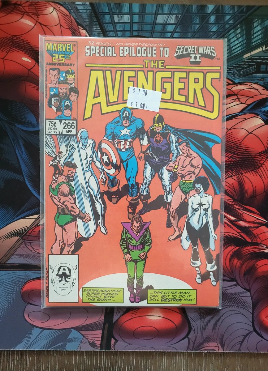 Apollokid3000's tweet photo. #Avengers #266. $1 find. Special epilogue to #SecretWars2
#Dollarbin
#Namor
#Hercules
#CaptainMarvel
#MonicaRambeau
#BlackKnight
#OldComicBookDay
#MarvelComics
#SilverSurfer
#Wasp
#MoleculeMan https://t.co/VMO8j8BTyF