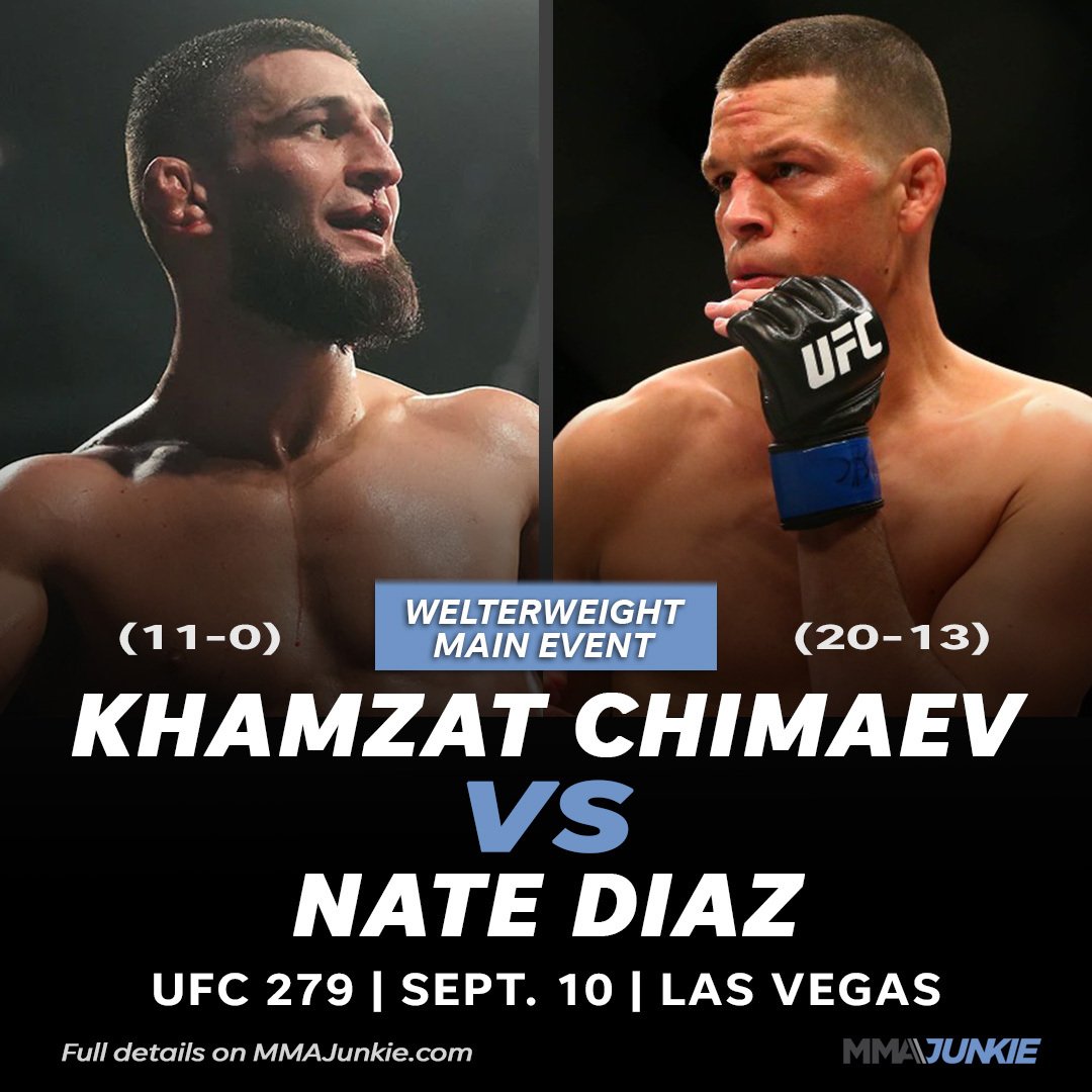 MMA Junkie on Twitter: "Khamzat Chimaev 🤝 Nate Diaz, says Hunter