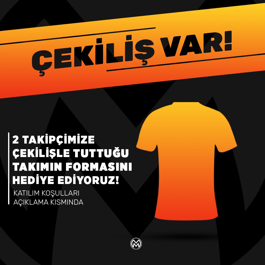 MEG Football (@megfootball) on Twitter photo 2 takipçimize çekilişle tuttuğu takımın formasını hediye ediyoruz!
Çekiliş şartları:
📌 @kkerimbastan ve <a href="/megfootball/">MEG Football</a> hesaplarını takip edin.
📌 Bu tweeti RT'leyip, tuttuğunuz takımı yorumlara yazmayı unutmayın. İyi şanslar ☘️ 2 takipçimize çekilişle tuttuğu takımın formasını hediye ediyoruz!
Çekiliş şartları:
📌 @kkerimbastan ve <a href="/megfootball/">MEG Football</a> hesaplarını takip edin.
📌 Bu tweeti RT'leyip, tuttuğunuz takımı yorumlara yazmayı unutmayın. İyi şanslar ☘️