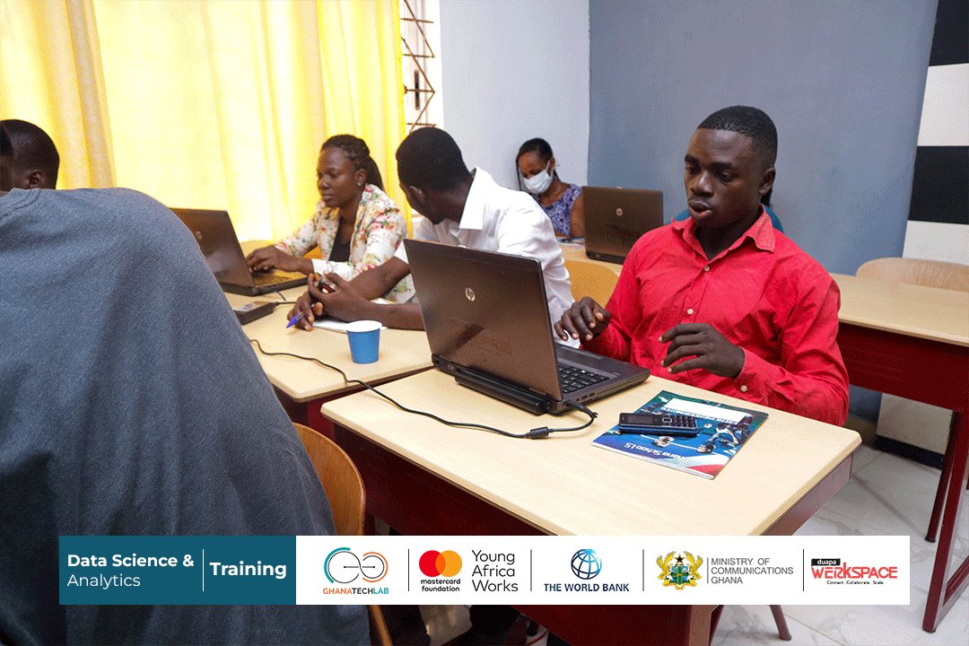 DuapaWerkspace's tweet image. DAY 5 - DATA SCIENCE &amp;amp; ANALYTICS TRAINING
Our trainees were today introduced to Python as a Data Science tool, they looked at Variables, Data types, List, Tuples and Dictionaries in Python.

#GTLImpact #DataScienceAnalytics #DuapaImpact