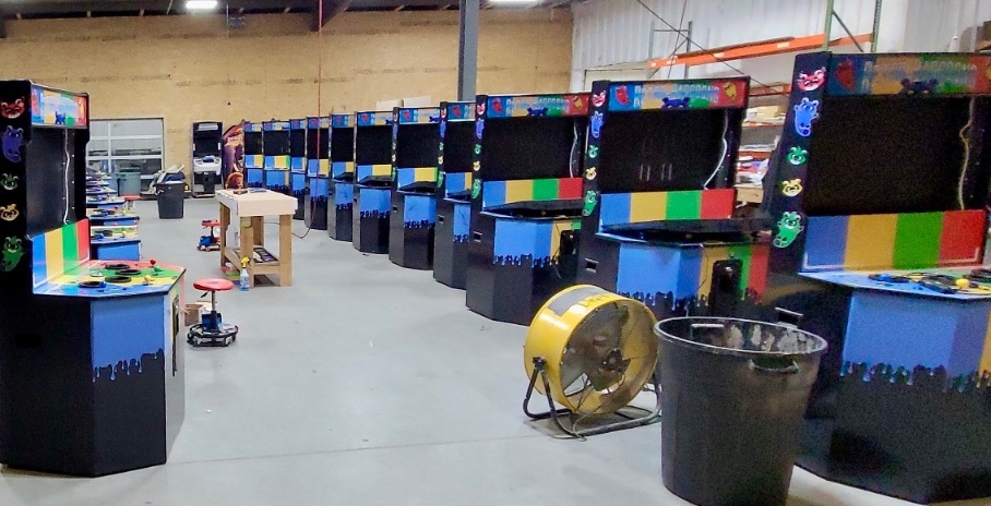 Thank you to all of those who have ordered a Retro Raccoons recently! Here’s a neat pic from the factory floor. #indieGame #indieGameDev #gameDev