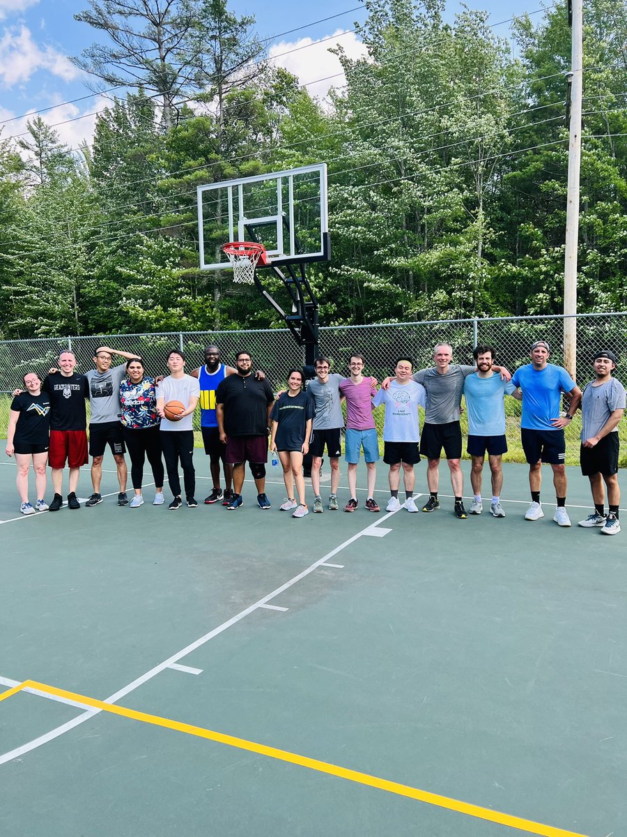 So much fun in the sun shooting hoops <a href="/OptoGRC/">Optogenetics Gordon Research Conference</a> 🏀⛹️‍♀️⛹️‍♂️

Thanks to basketball chair <a href="/iaahmed123/">Ismail Ahmed</a> for organizing. I think <a href="/AdamHantman/">Adam Hantman</a> took the MVP trophy.