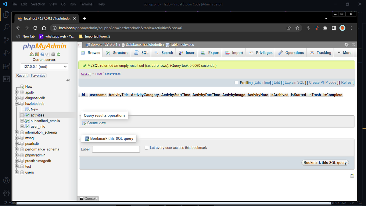 PraiseCodes's tweet photo. Update on Hazlo Todo project 👇🏿👇🏿

Today I was able to get most of thr Database structure and relations done.
Also, worked on a couple of API endpoints to help ease the workload on the frontend.

Will continue later, but now, food 😅🍜
#webdev 
#100daysofcodechallenge 
#backend https://t.co/WmhKxKznpK