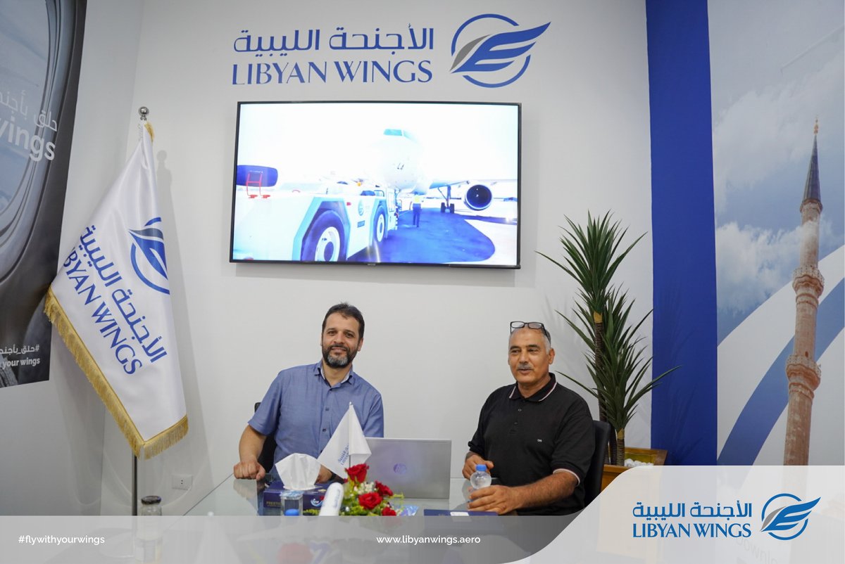 LibyanWings's tweet photo. زيارتكم تشرفنا📍
شهد جناحنا في اليوم الأول زيارات متعددة لشخصيات هامة له شملت كلاً السيد وكيل المواصلات "خالد السويسي"،و السيد / محمد الرعيض.
ممتنون لكل الزوار الذين حضروا إلى جناحنا وشاركونا شغفهم واهتمامهم بقطاع المواصلات والنقل.
#حلّق_بأجنحتك 
#FlyWithYourWings
#LibyanWings https://t.co/s85tCqZVmg