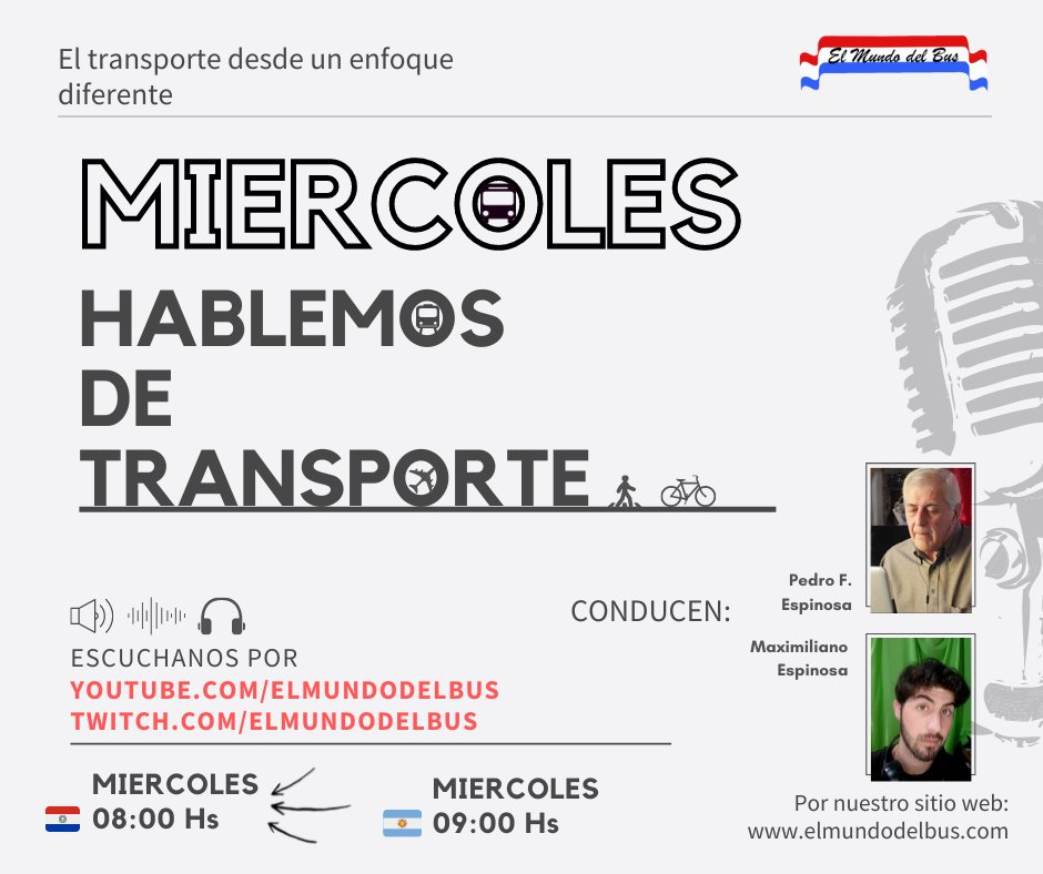Arrancamos con este formato que tantas alegrías y trabajo nos trajo, comenzamos con este siclo de El Mundo del Bus Radio en su Versión Online [R/O] para llegar a todos los rincones del mundo.

TWITCH ► twitch.tv/elmundodelbus
YOUTUBE► youtube.com/elmundodelbus