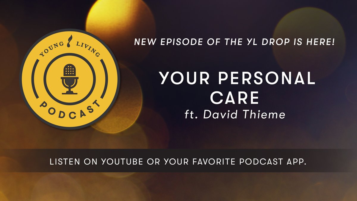Check out the latest episode of The YL Drop podcast: Your Personal Care feat. David Thieme
Listen here: bit.ly/3EyTQyC
