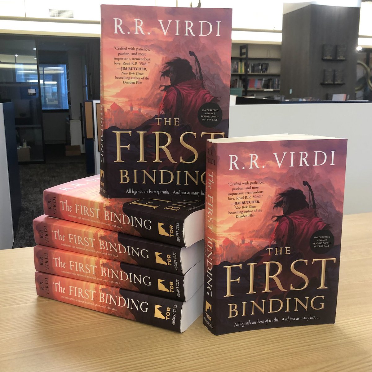 Who's ready for a #sweepstakes?! Get excited, because we're giving YOU the chance to win an early copy of #TheFirstBinding by <a href="/rrvirdi/">R.R. Virdi - BUY | THE DOORS OF MIDNIGHT |</a>. Just follow us, then like and retweet this post to enter.  Best of luck, y'all! ✨

#sweepstakes #TheFirstBindingTwitterSweeps.