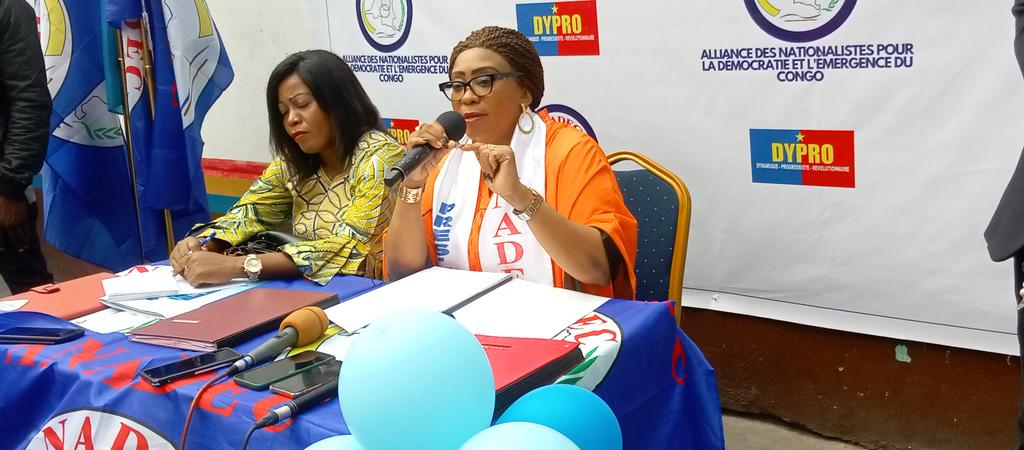 michaelbakemba2's tweet photo. #RDC: Mme Badjoko aux cadres de l'ANADEC "Nous accompagnons la CENI dans le processus électoral et demandant au Gouvernement de lui donner tous les moyens, car la DYPRO ne va pas tolérer aucun glissement, même d'un jour." https://t.co/xl6WIPPnaP
