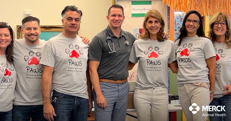 MerckAH's tweet photo. Our very own Tracy Voss is helping children create stronger connections with their pets through her recently established program, PAWS. Using hands-on learning &amp; educational books, she is helping to strengthen the unconditional bond between kids &amp; their pets. #BeUnconditional