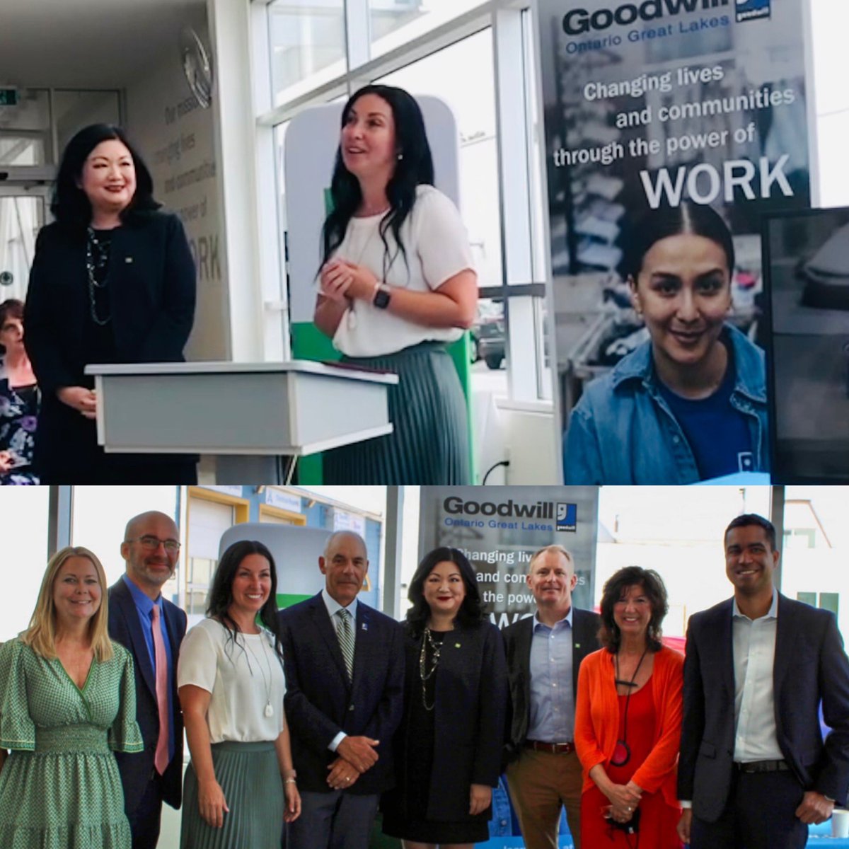 As Part if the TD Ready Commitment today we announced a 1.5 Million Dollar investment in support of Goodwill Industries and the Work First Program. Excited to see the positive impact!  @td_canada <a href="/TaraLynnH_TD/">Tara-Lynn Hughes</a> <a href="/JenniferHo_TD/">Jennifer Ho</a> <a href="/JGallacher_TD/">Jamie Gallacher</a> <a href="/wassupjeff/">Jeff Wass</a> <a href="/TerryDavies1/">Terry Davies</a> <a href="/CaraORay2/">Cara O'Ray</a>