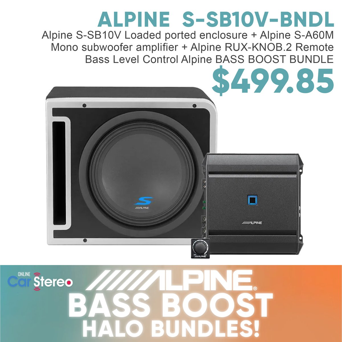 OnlineCarStereo's tweet photo. Alpine  S-SB10V-BNDL
https://t.co/957J9iz0fT https://t.co/Jhh5sQEcVT