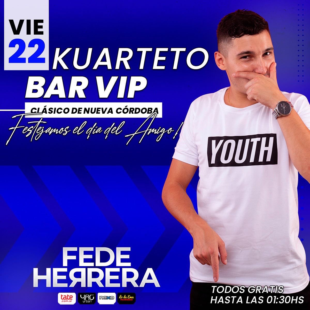 FedeHerreraOfi's tweet photo. ✏️ AGENDA ✏️
🎉Otro fin de semana a puro cuarteto ❤️
📍 Jueves 21: @jager.night
📍 Viernes 22: @kuarteto.barvip
📍 Sábado 23: Por la tarde #Saldan
Por la noche @roka.barok
Seguimos llevando todo el cuarteto y toda la buena onda 😎
#Daleeee #Cuarteto #Joven #2022 #ElFede https://t.co/FSjIF4Bl1i