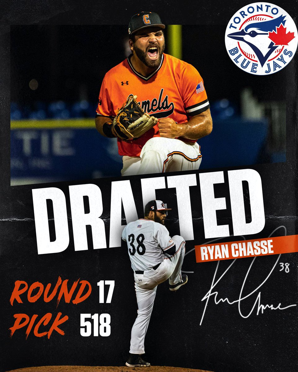 𝐓𝐎 𝐓𝐇𝐄 𝐁𝐈𝐆 𝐋𝐄𝐀𝐆𝐔𝐄𝐒

With the 518th pick in the 17th round, Ryan Chasse gets drafted by the Toronto Blue Jays!! 🔥🤘

@RnCh31 x <a href="/BlueJays/">Toronto Blue Jays</a>