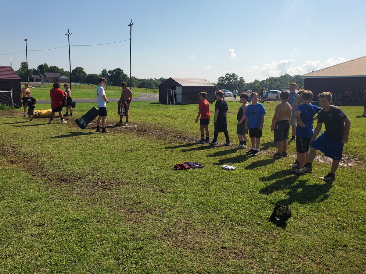 WebCoFootball's tweet photo. Day 2 of kid camp in the books. Looking to finish out the week strong. https://t.co/UHS363e1KU