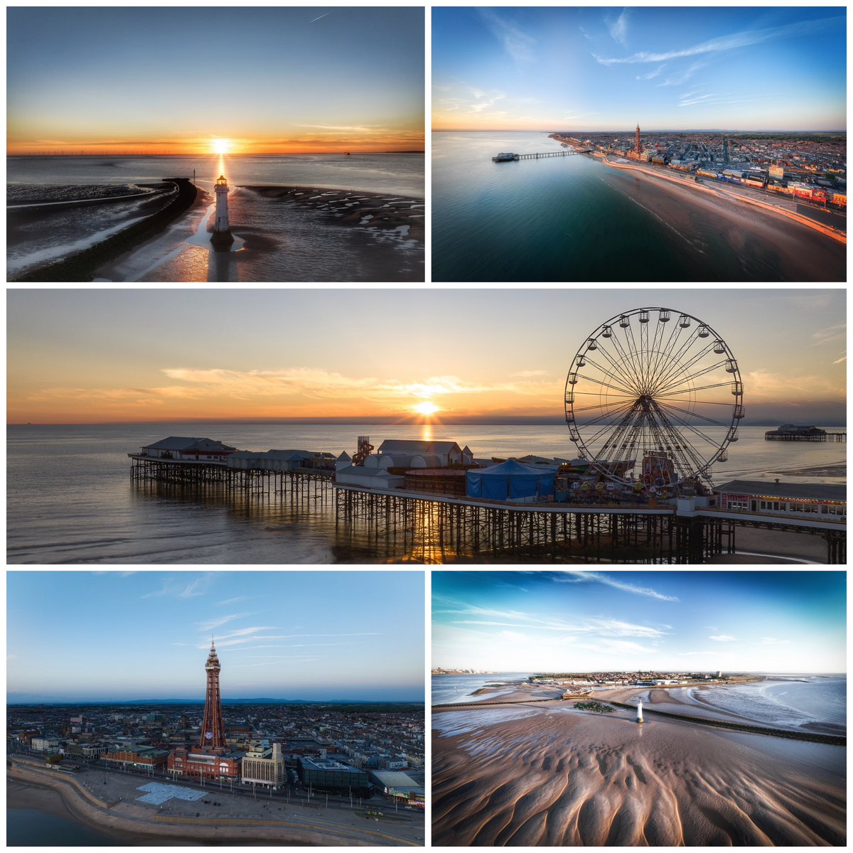 Seems #sunsetphotography is trending… #lancashire #blackpool #newbrighton #thewirral #dji #dronephotography #landscaphotography #thephotohour #stormhour