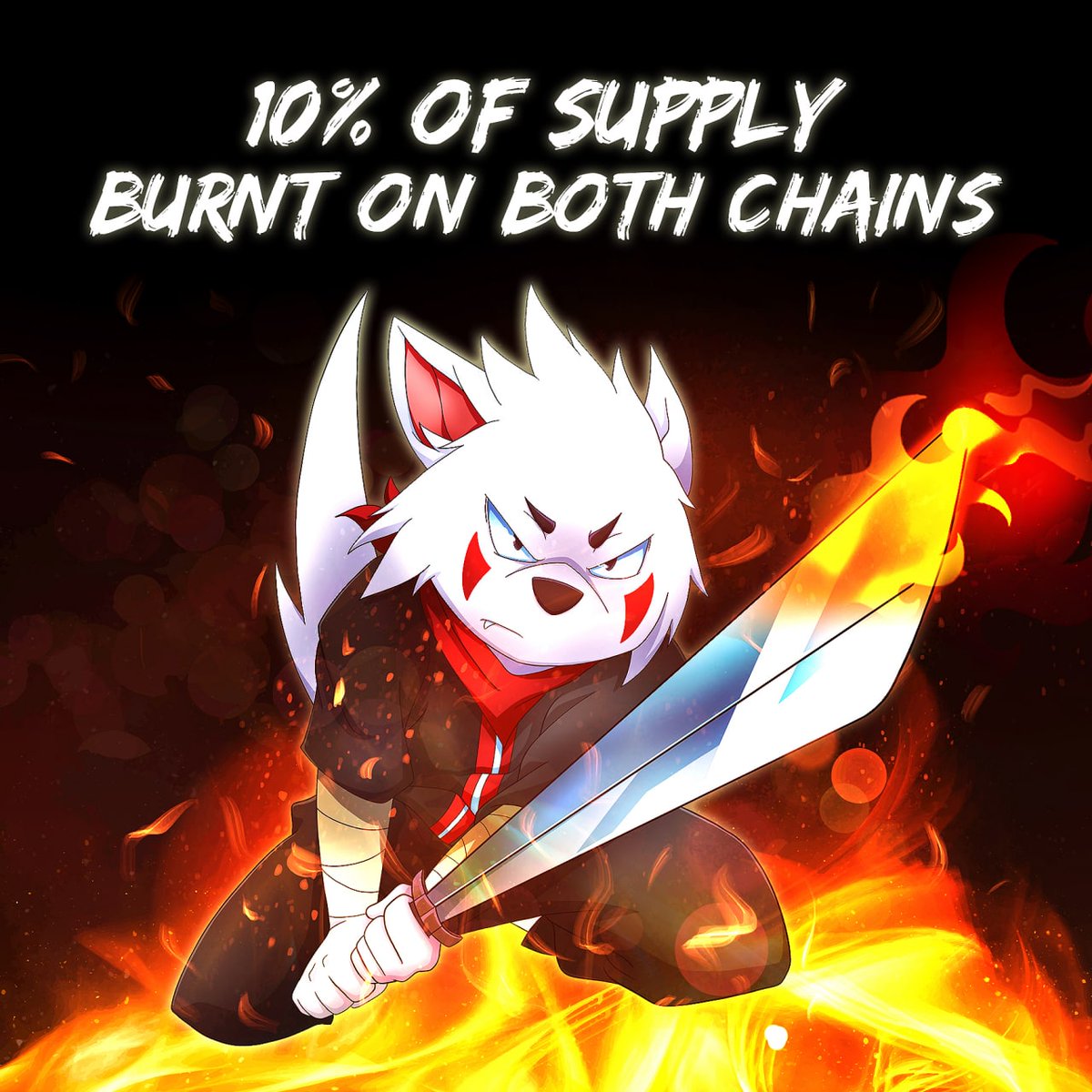 10% OF SUPPLY BURNT ON BOTH #ETH AND #BNB CHAINS 🤯

Thats 10% of the circulating supply removed permanently making your #KIBA more valuable!💰

This is an ongoing function ticking away in the background - what a powerful tool! 🛠

$KIBA #KIBASTRONG #KIBAINU #KIBARMY #KIBAENERGY