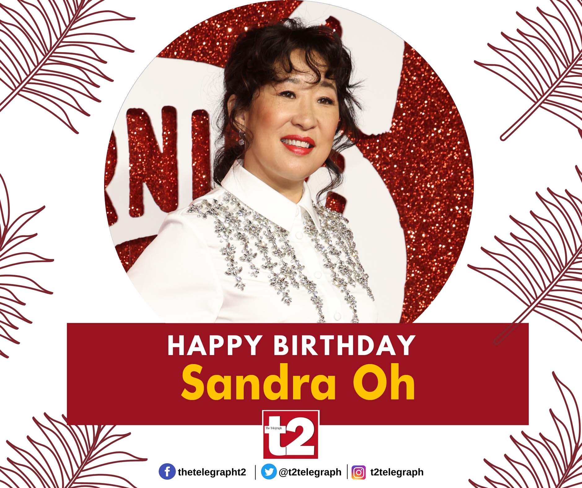 T2 wishes Eve Polastri aka Sandra Oh a very happy birthday 