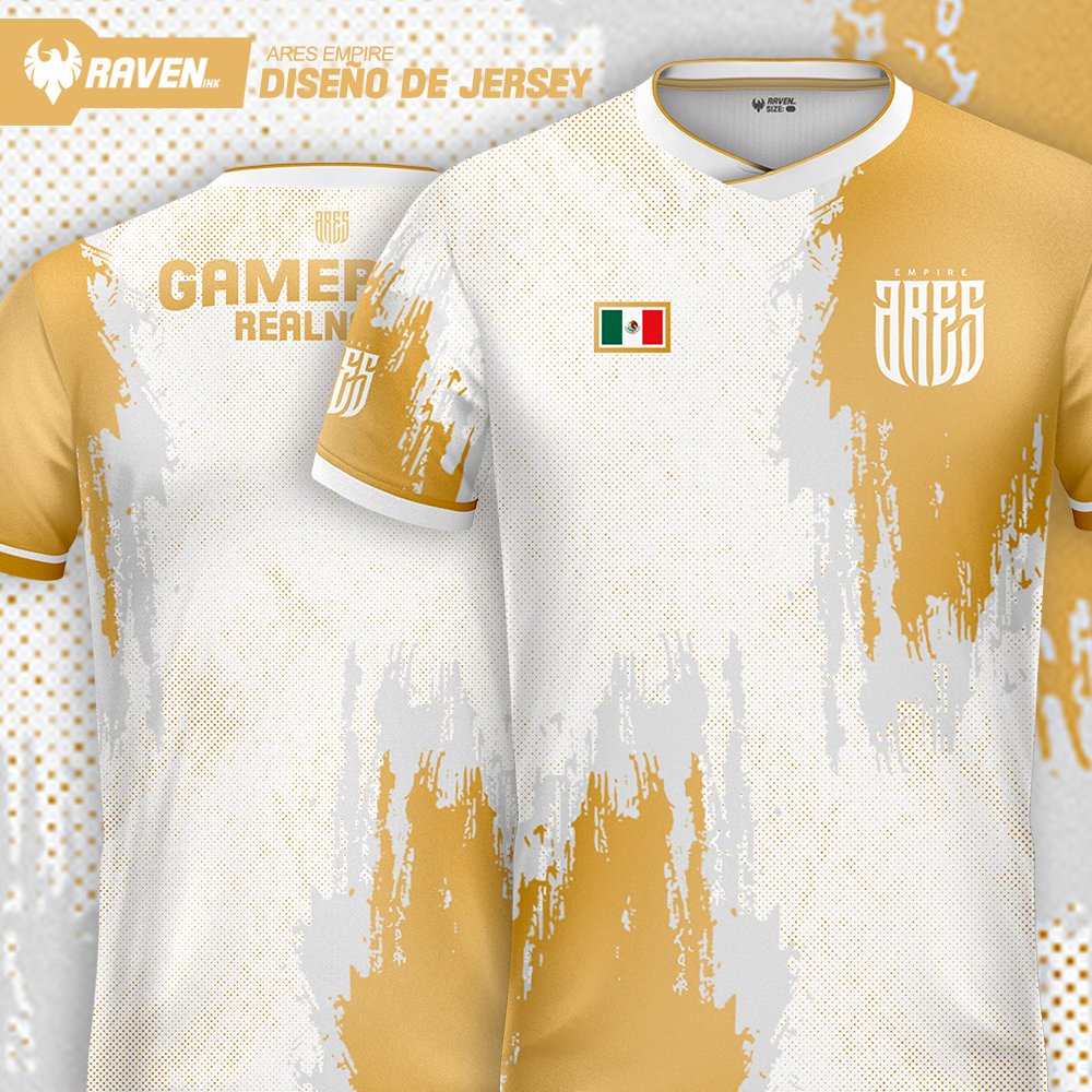PRESENTAMOS EL NUEVO DISEÑO DE JERSEY DEL EQUIPO  @AresEmpireGG_  🔥👕
 
DISEÑADO Y PRODUCIDO POR  <a href="/RavenInkx/">Raven Ink</a>

🛍: raven-ink.com/collections/ar…