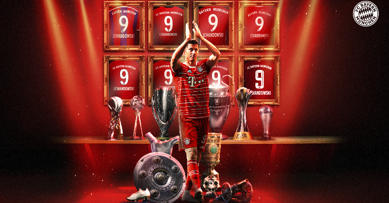 FCBayern's tweet photo. Robert Lewandowski verlässt den FC Bayern. Danke für ALLES! 🙏 

🔗 https://t.co/u4soYtoGWp