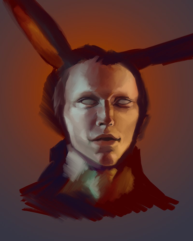 ArtsofUlthar's tweet image. Need to do some work after raid to get this finished. Nyx woke me as is her job, but then she laid on me and started purring so anyway I started work three hours late. #bunnyboy #ffxivart #fantasyart #wip