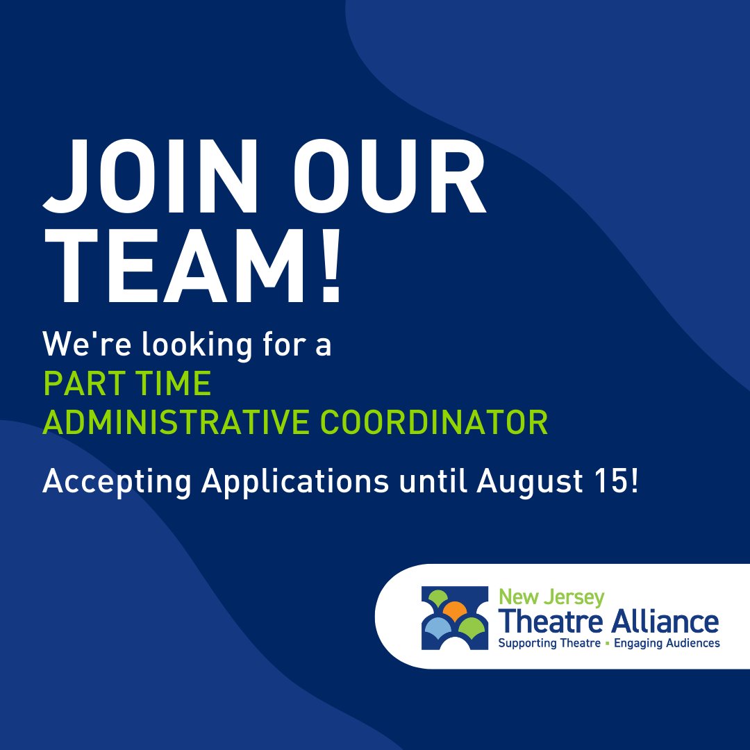 📣 Join our team 📣
 
We're looking for a part-time Administrative Coordinator! Accepting Applications until August 15. To apply / learn more check us out >> bit.ly/3aTYYUD
