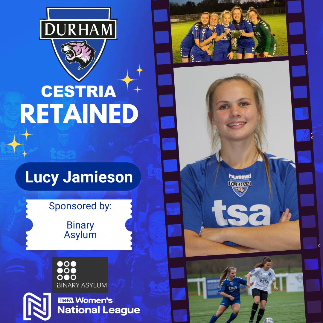 📝 RETAINED 📝

Look who's back for another season... A versatile defensive player that can play at either full back or centrally.

<a href="/_lucyjamieson/">Lucy Jamieson</a> has signed for another season and we can't wait to see her take to the field.

#UTD #Versatile #FAWNL #Retained