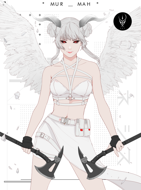 KyorhynArt's tweet photo. I made an illustration of my own Senshi, Mur Mah a @NOX_SENSHI, Hope you like her. 
Thank @GHARLIERA1 and team @GENESIS_SENSHI for this amazing collection!🖤 https://t.co/wqAK3PnvsR