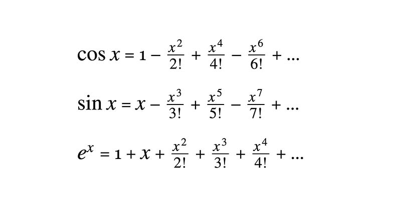 When the pioneers of calculus discovered that all the functions they were familiar with — like sines and cosines, along with exponential functions — could be converted into the universal currency of “power series,” they noticed startling coincidences. quantamagazine.org/how-infinite-s…