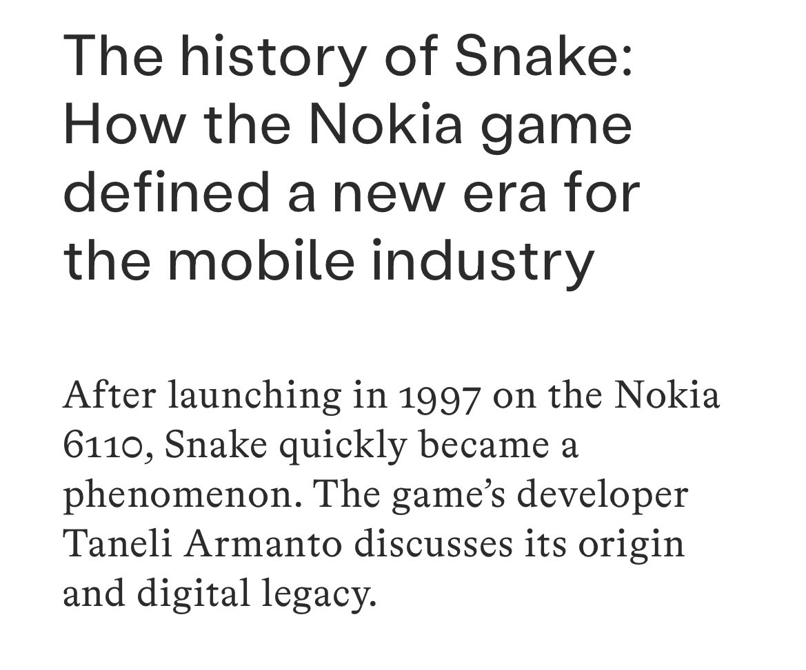 The history of Snake: How the Nokia game defined a new era for the